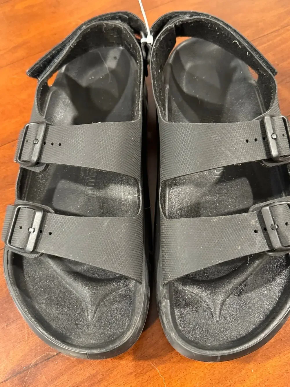 Birkenstock Mogami Birko-Flor Black Sandals EU 44 Men US 11.5 Regular Width